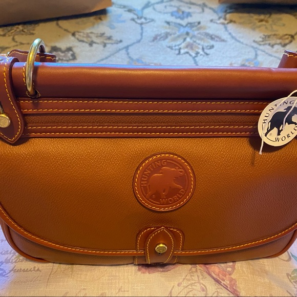 Sale! New Hunting World Safari Bag In Camel made in Italy - Picture 1 of 16